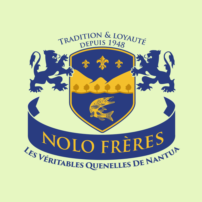 Logo Nolo Frères, sur fond vert